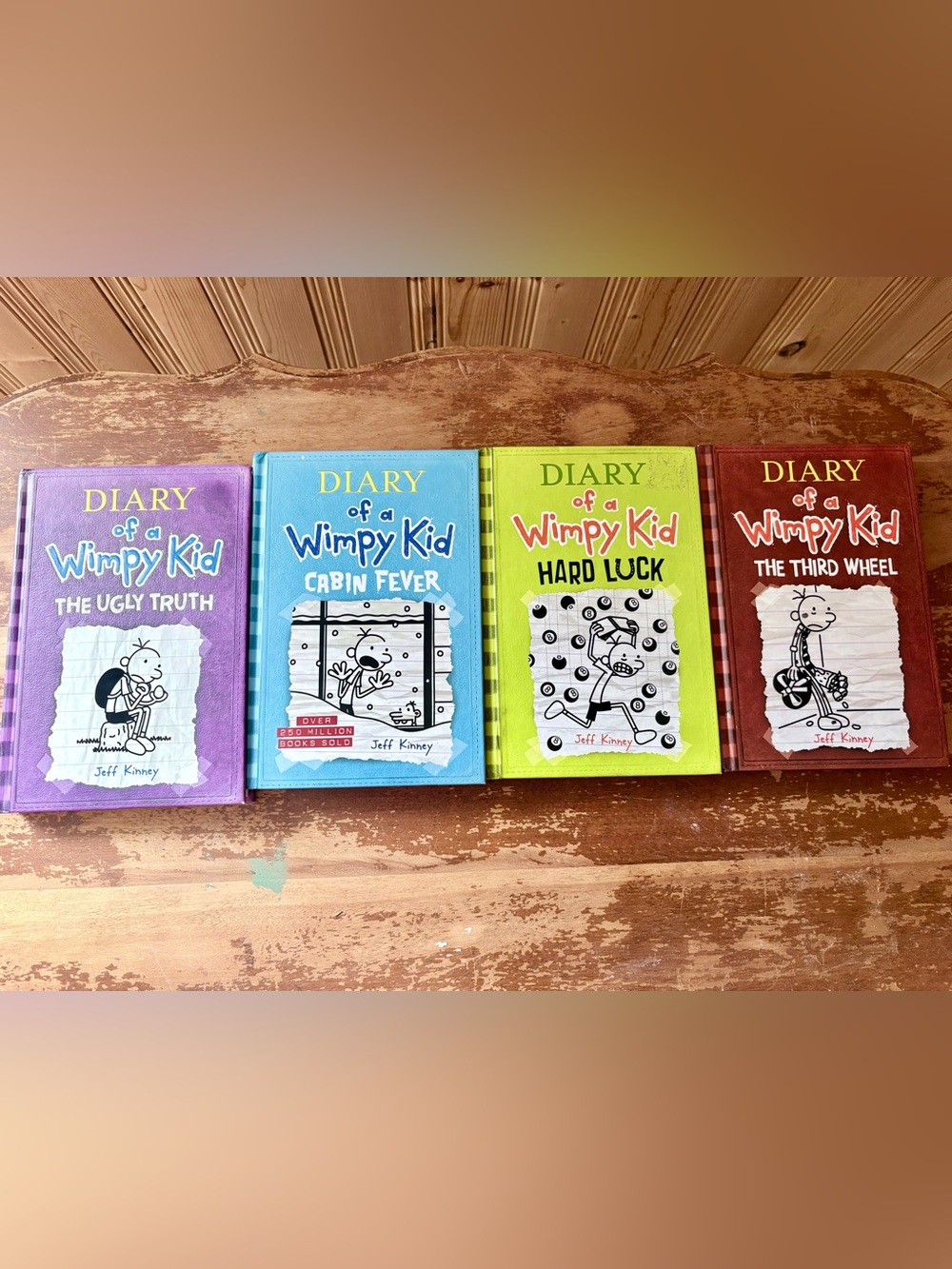Diary of a Wimpy Kid 4-Book Set — Blue, Lime, Purple & Red Editions